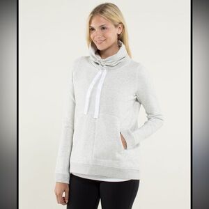 Lululemon Avenue Pullover Heathered White